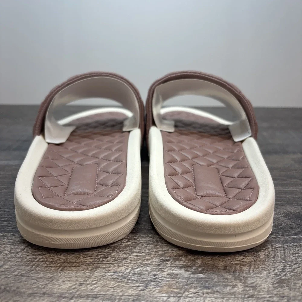 APL‎ Slides Men's 10 Lusso Mauve Beachwood/Pristine Leather Sandals NEW